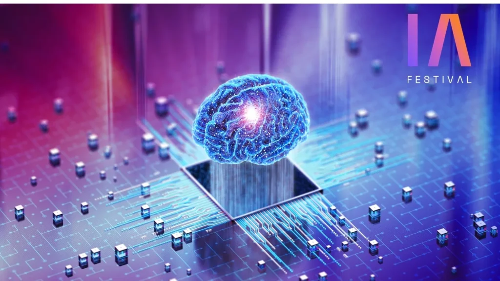 Cerebro digital representando la inteligencia artificial en el IA Festival Online 2025