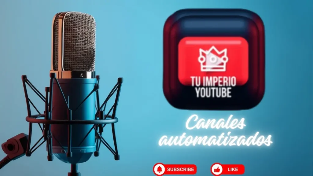 Diseño propio sobre canales automatizados de YouTube con el logotipo oficial de Tu Imperio YouTube Opiniones
