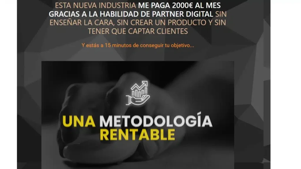 Promoción de la clase gratuita del curso Partner 360: una metodología rentable sin crear producto ni captar clientes