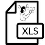 Icono de hoja de Excel representando un diario de trading.