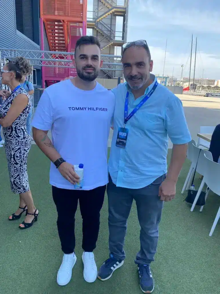 Fabio Serna junto a David Gil en el evento Partner 360.