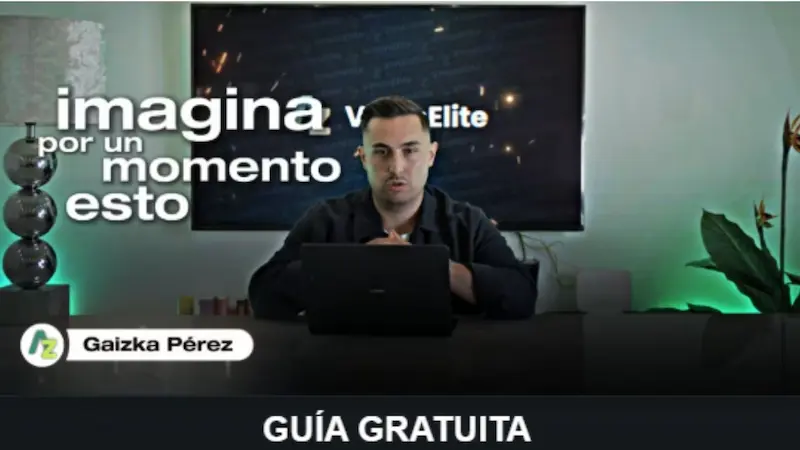 Gaizka Pérez presentando la guía gratuita del curso AMZN Elite para aprender Amazon FBA