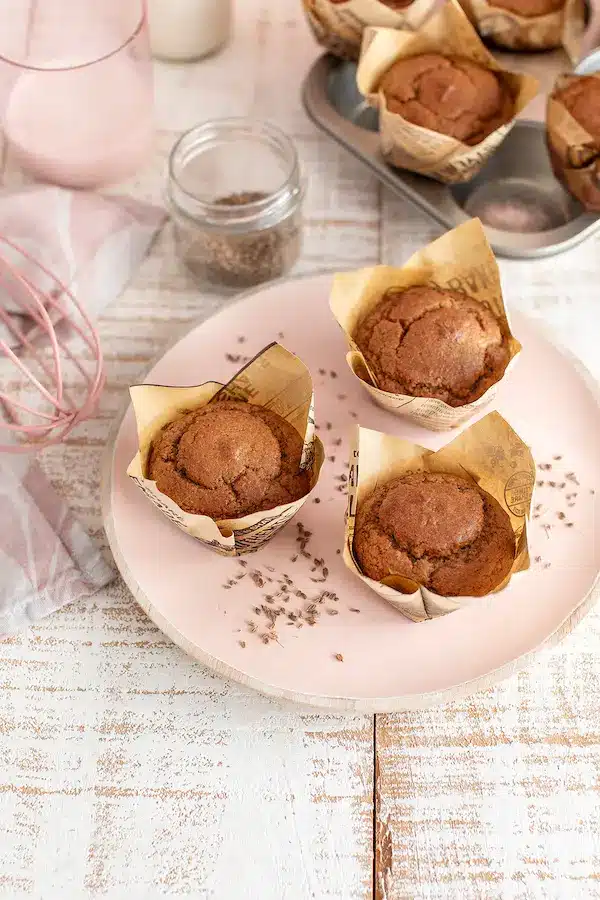 Magdalenas de plátano y anís sin gluten ni azúcar, del curso Dulces Saludables de Lucía Gómez