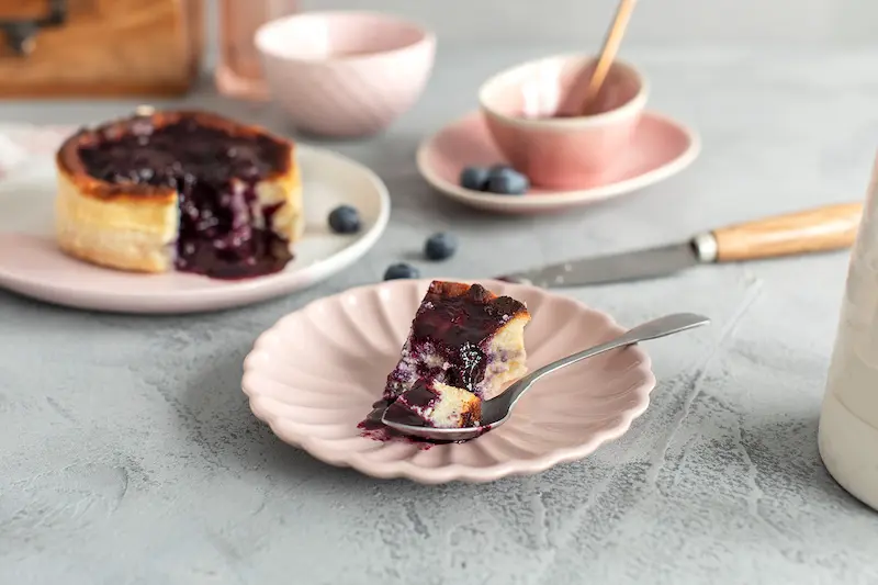 Tarta de queso saludable sin azúcar ni gluten, receta del curso Dulces Saludables de Cocinando el Cambio